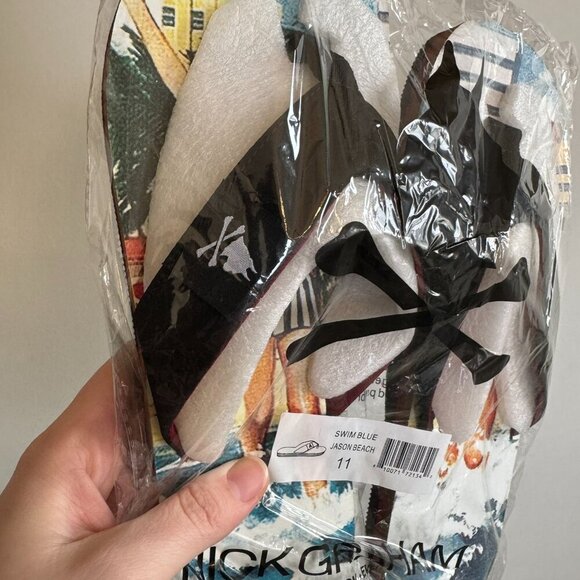Nick Graham Jason Beach mens NIP flip flops size 11 - Picture 6 of 8